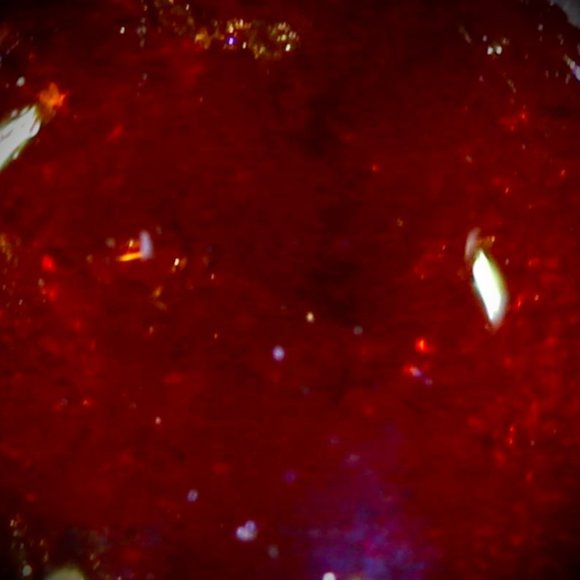 Orange Opal 4.02ct Platinum Finish Silver Ring 14g - Picture 3 of 7